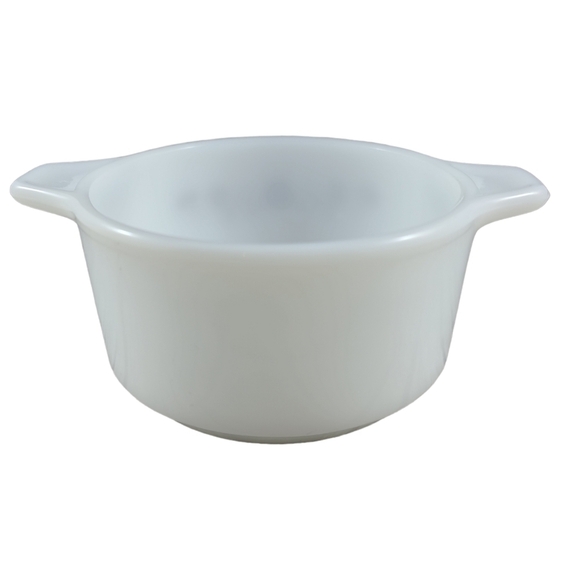 mcm Dynaware Pyr-o-Rey Termocrisa Brown Daisy Milk Glass Ovenware Casserole - Picture 4 of 5